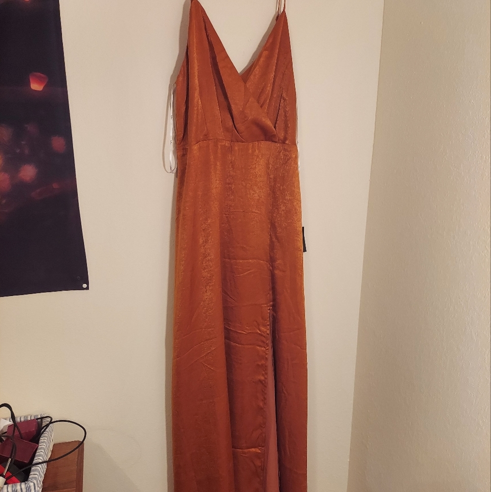 Rust Maxi Dress, Lulu's, new with tags